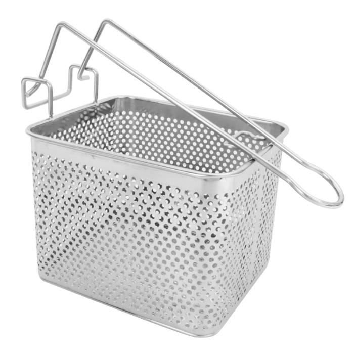 Panier de vidange en acier inoxydable carré de poulet frit Grille de friture carrée FAITOUT - MARMITE