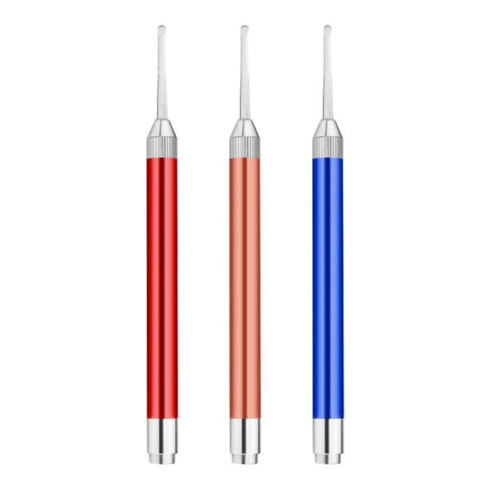 3 pièces nettoyant d'oreille lumineux brillant créatif oreille Scoop Earpick outils pour bébé enfants NETTOYEUR D'OREILLES