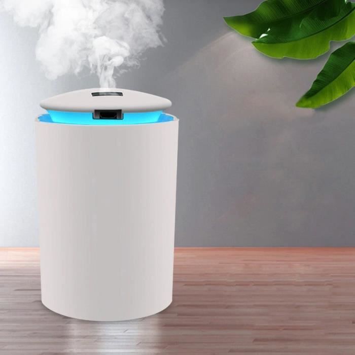 Diffuseur Ultrasonique Portable 260ml Blanc Aromathérapie Huile essentielles Vapeur d'eau, Humidificateur.