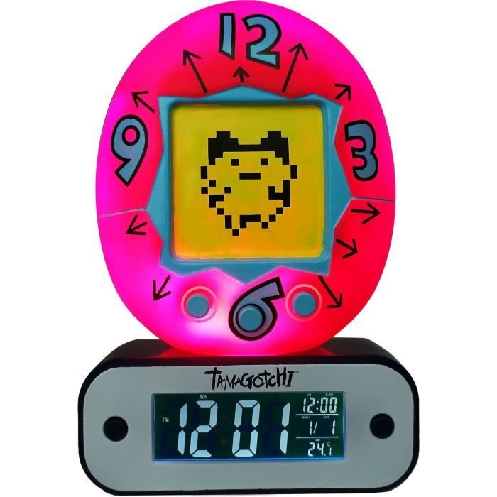 TAMAGOTCHI Réveil lumineux - Rouge