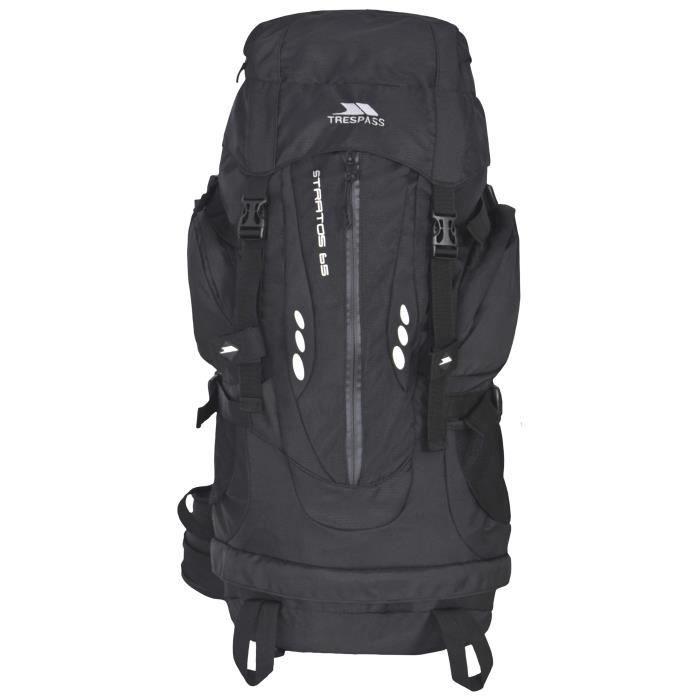 TRESPASS Sac à dos Stratos - 65 L - Noir