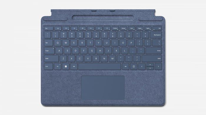 Clavier pour tablette tactile Microsoft - 8XA-00102 - Surface Pro Signature Type Cover - BE Azerty - Saphir