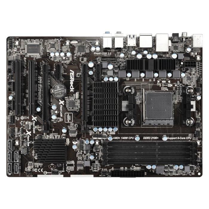 Carte mère ASRock 970 Extreme3 R2.0 AMD 970 Socket AM3/AM3+ 4xDDR3 64GB ATX - Asrock