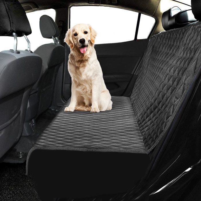 Housse Siège Auto Chien - Protection Banquette 137x147 Cm - Fenêtre Mesh