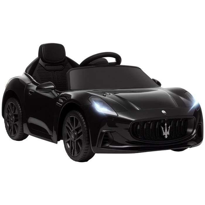 Voiture électrique pour enfants sous licence Maserati Gran Turismo Folgore - AIYAPLAY - 12V - de 3 à 5 ans - noir