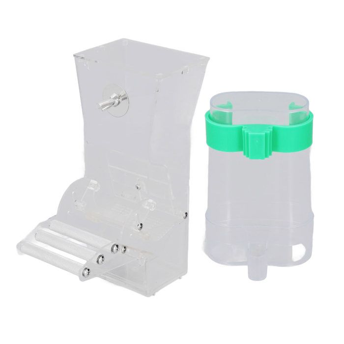 Meilleurs prix pour Mangeoire automatique pour cage à oiseaux, transparente, épaisse, anti-fuite, pour petits perroquets