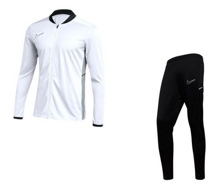 Jogging Survetement - Nike - Swoosh - Blanc et Noir - Dri-Fit - Homme - Multisport