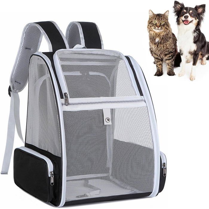 Comparer les prix de Sac à Dos de Transport Chat,Sac Transport Chat Chien,Sac de Transport pour Animal avec Sangle de Sécurité Intérieure,Sac de