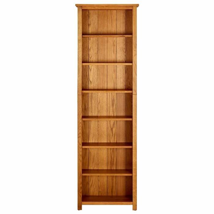 BONNIE®Bibliothèque - Étagère Décoration pour Maison Bureau à 7 niveaux 60x22x200 cm Bois de chêne massif FR399871