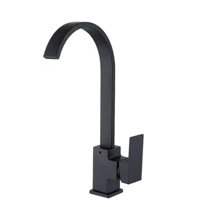 Mitigeur de cuisine noir - Virex® - Mitigeur contemporain - Installation facile - Valve en céramique