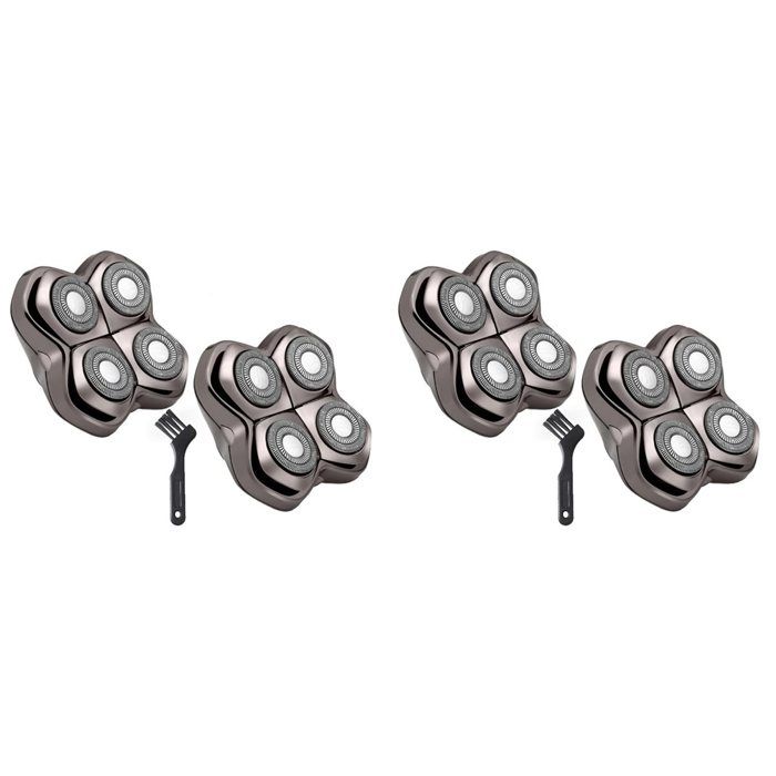 Lot de 4 Têtes de Rechange Pro 4 pour Rasoirs Skulls Pitbulls Gold PRO Silver PRO PRO Têtes Flottantes 4 Pouces
