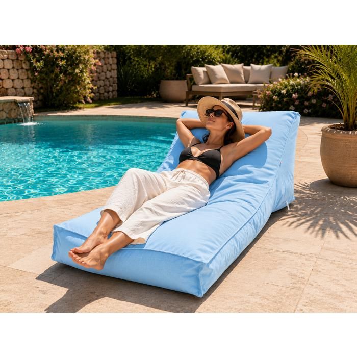 Matelas bain de soleil transat uni ciel Matelas bain de soleil transat uni ciel