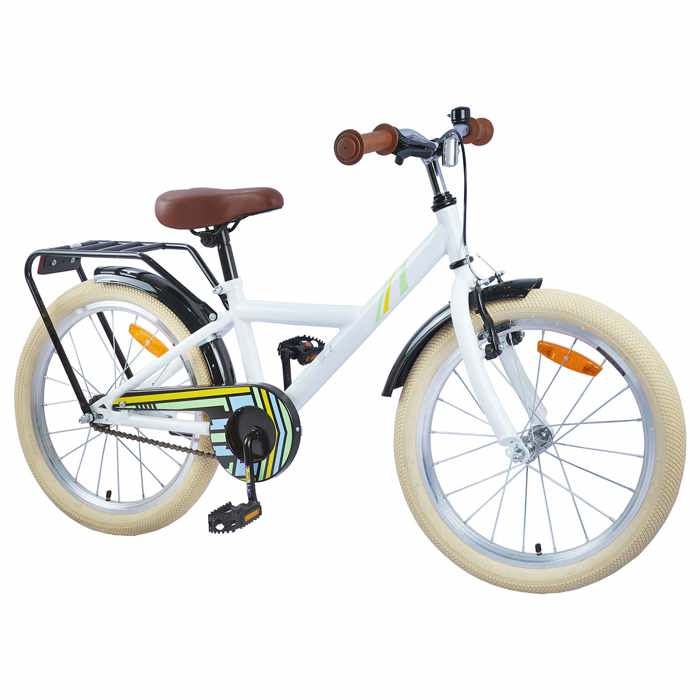 Vélo enfant 24 pouces pour les 8-12 ans - vidaXL - acier - blanc - 158 x 53 x 100 cm 8071514