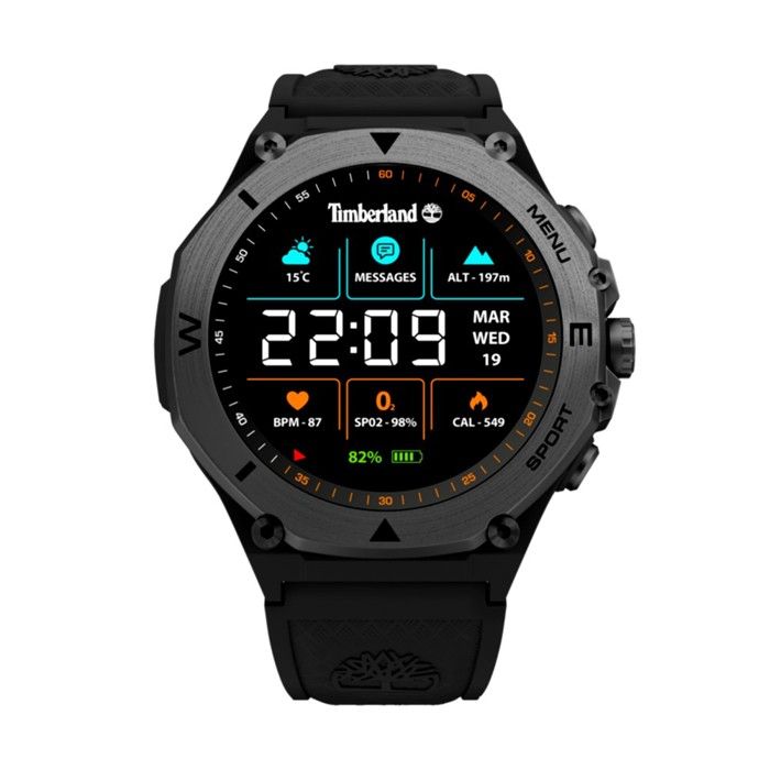 Montre connectée Timberland pour homme TRAIL FORCE TDIGB0089801 en acier inoxydable noir