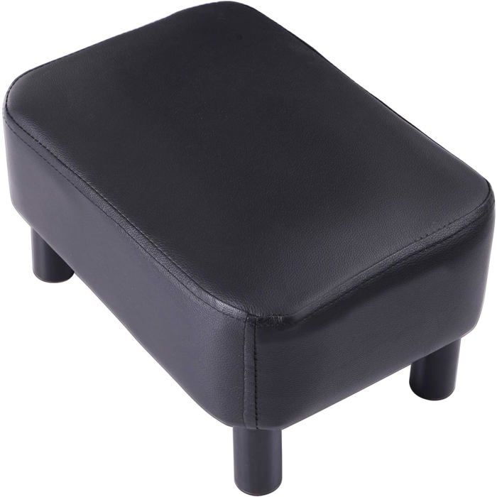 Pouf Ottoman Housse Repose Pied Rectangle Couverture Pour Tabouret De Canapé Élastique Le Cuir Pu Bois Solide Tabouret De Sa[CA28]