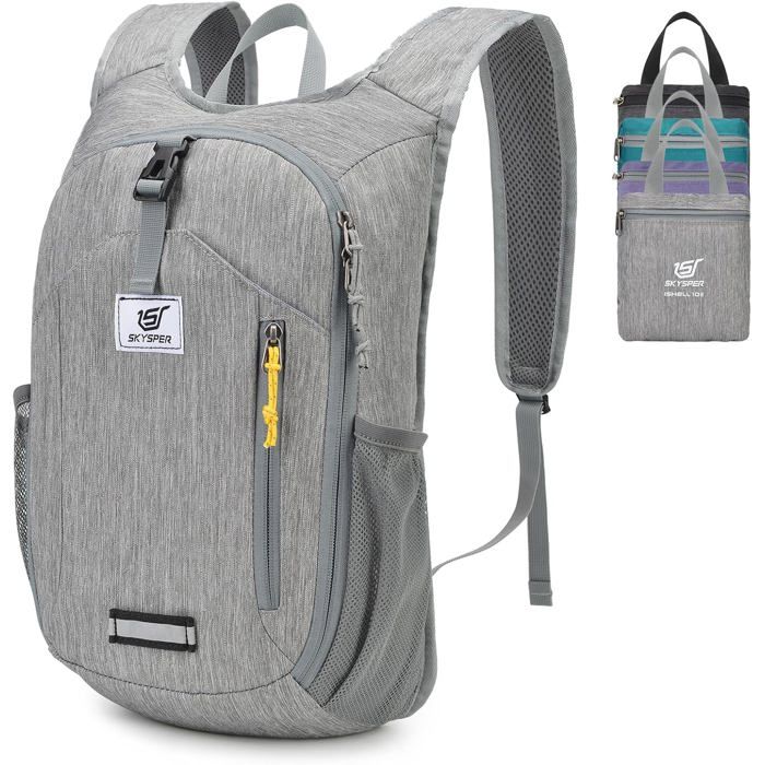 10L Sac à Dos Pliable Ultraléger Petit Sac à dos de Voyage Sac à dos de Randonnée pour la Randonnée les Voyages Excursions Homme