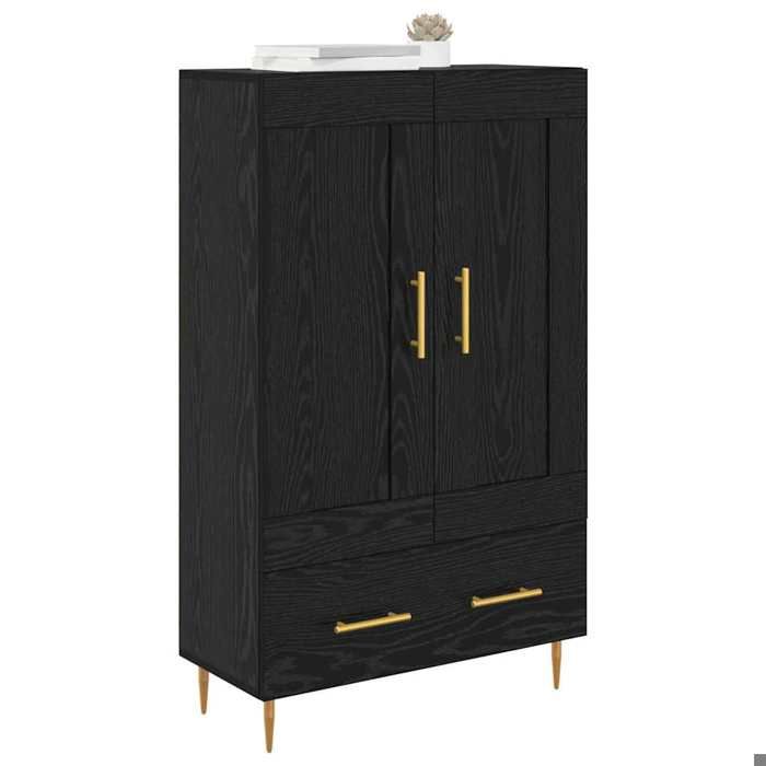Neuf& 574713 Buffet - bahut - enfilade - vidaXL - Haut Armoire Chêne noir 695 x 31 x 115 cm Bois dingénierie - Pour rangement