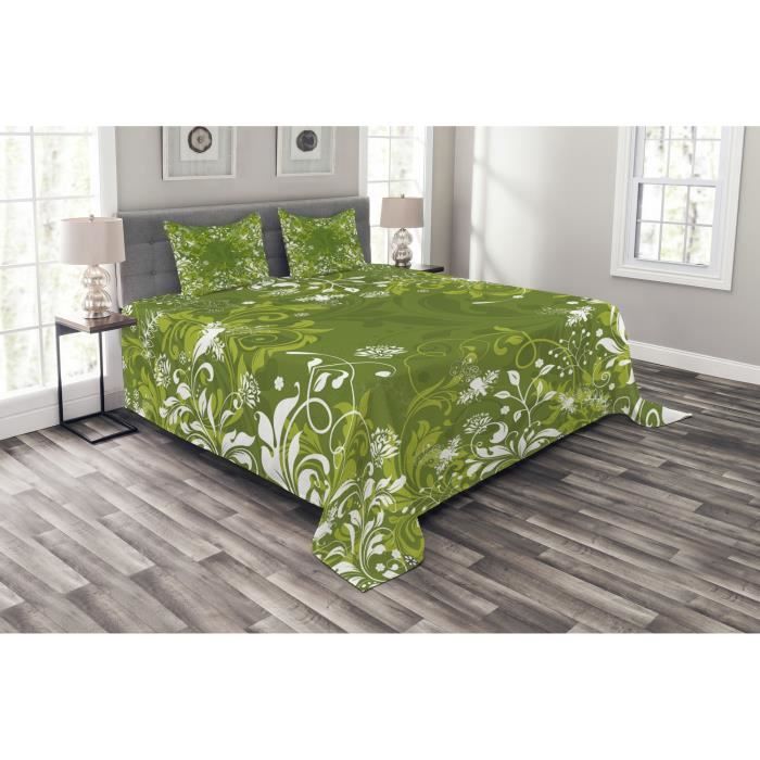 Housse De Couette Japonaise Reine 3 Pièces - Motif Fleurs Sakura, Polyester Doux, 220x220cm + 2 Taies