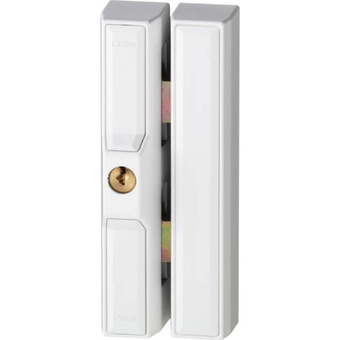 Serrure de fenêtre - ABUS - FTS88 W AL0125 - VdS approuvé - Acier spécial - 2 clés