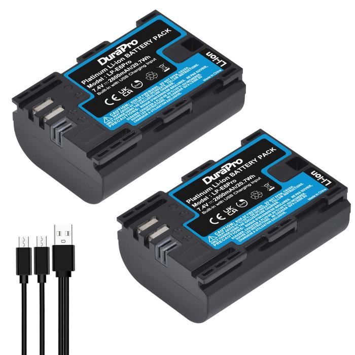 Batterie batterie LP E6N avec Port USB, pour Canon EOS 5DS 5D Mark II ...
