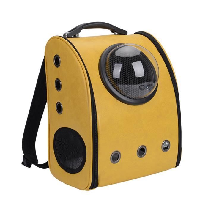 Comparer les prix de AMOUNE Sac à Dos Sac Transport pour Animaux -  pour Chat et Petit Chiot - Jaune