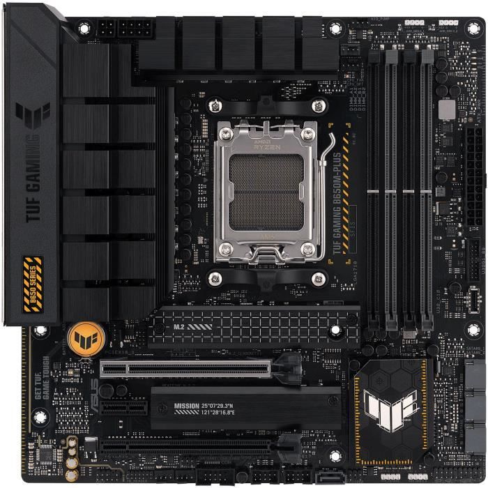 Carte mère – ASUS – TUF GAMING B650M-PLUS – AMD B650 – Emplacement AM5 micro ATX
