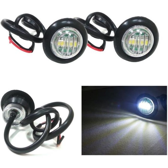 PROZOR Feu Latéral Remorque, 4 Pcs Feux De Gabarit Pour - Foto 5