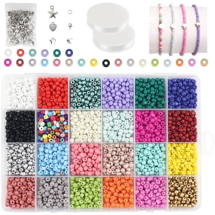 Kits de Perles pour Bracelet,Petite Perles pour Bijoux Telephone