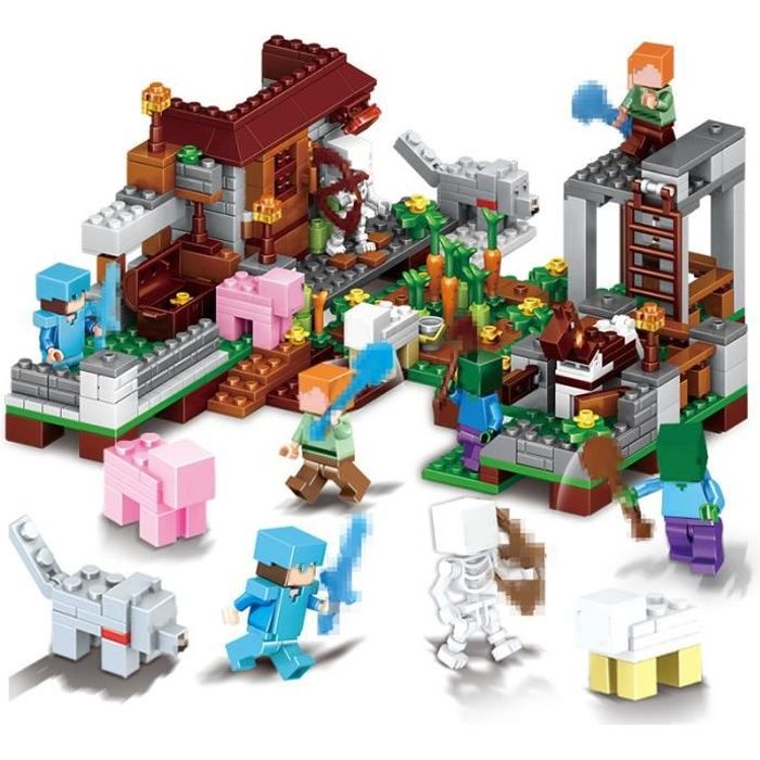 Minecraft Steve's Village Jungle 340 pièces sac blocs de construction ...