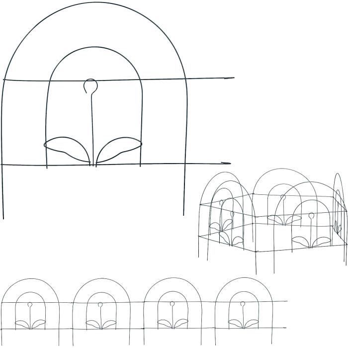 Fiqops Lot De 5 Éléments De Clôture D'Étang Et 6 | FindTheDeal