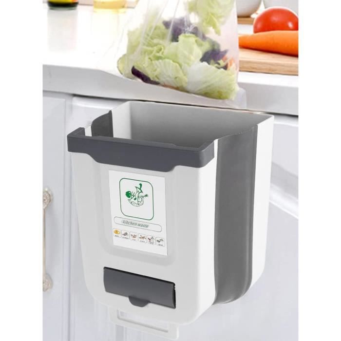 RED FACTOR Premium Seau Compost Inodore en Acier Inoxydable pour Cuisine - Poubelle  Compost Cuisine - Comprend Filtres à Charbon de Rechange (Blanc, 5 litres)  : : Cuisine et Maison