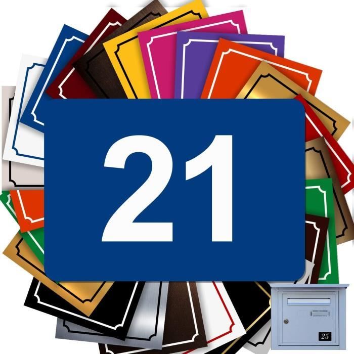 Chiffre Adhésif 3D 4,72 Pouces – Pour Boîte Aux Lettres, Maison, Numéro 1 – Uxcell