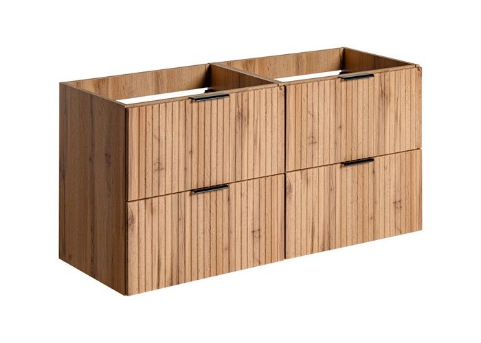 Meuble de salle de bain suspendu sous double vasque ADEL CHÊNE 120 cm Meuble de salle de bain suspendu sous double vasque ADEL CHÊNE 120 cm