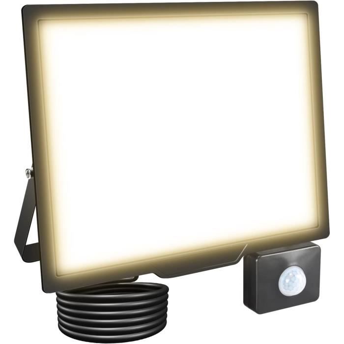 Projecteur LED ORNO 30W Avec Détecteur Mouvement - Noir - IP65 2200lm 4000K
