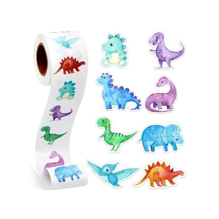 autocollants-dinosaures-autocollant-rond-sticker-enfant-500pcs