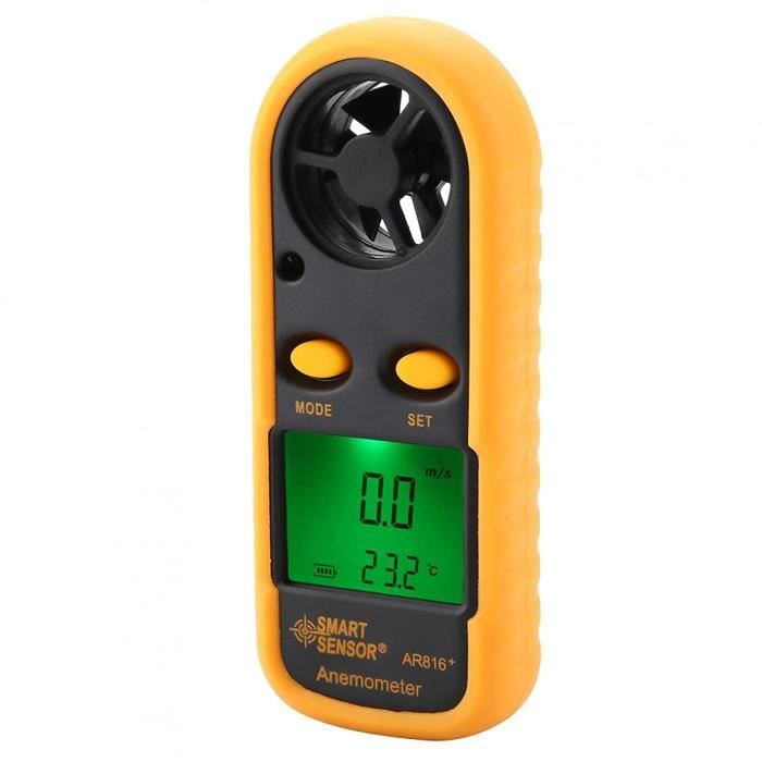 Anémomètre Portable Numérique - Mesure Vitesse Vent Et Température - Avec USB Et Bluetooth - Pour Pro Ou Amateur