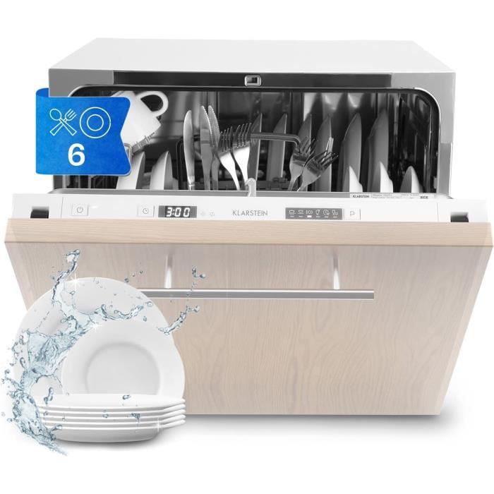 Mini Lave Vaisselle de 8 Couvert, Lave-vaisselles Silencieux, 8 Programmes  de Lavage, Petit Lave-vaisselle de Table Compact, L[226] - Cdiscount  Electroménager