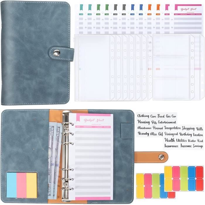 3 Classeurs à Anneaux A6 Transparents - PVC, Anneaux Métalliques - Format 12,5 X 18,2 Cm - Pour Feuilles Mobiles, Carnets, Organisation