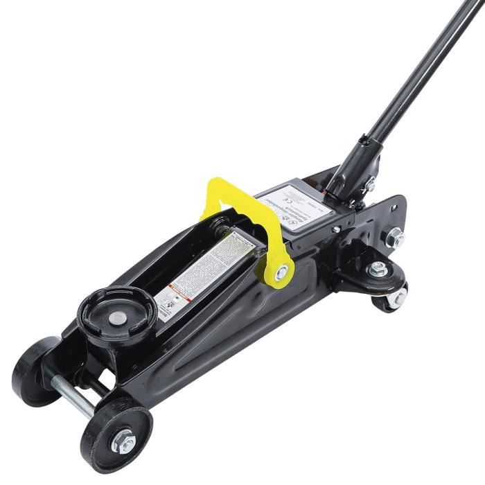 Cric Roulant Hydraulique 2 Tonnes – Hauteur Mini 135 Mm, Maxi 320 Mm | Poignée Intégrée, Roulettes, Sécurité Surcharge | Idéal Voiture, Utilitaire, Atelier - 2