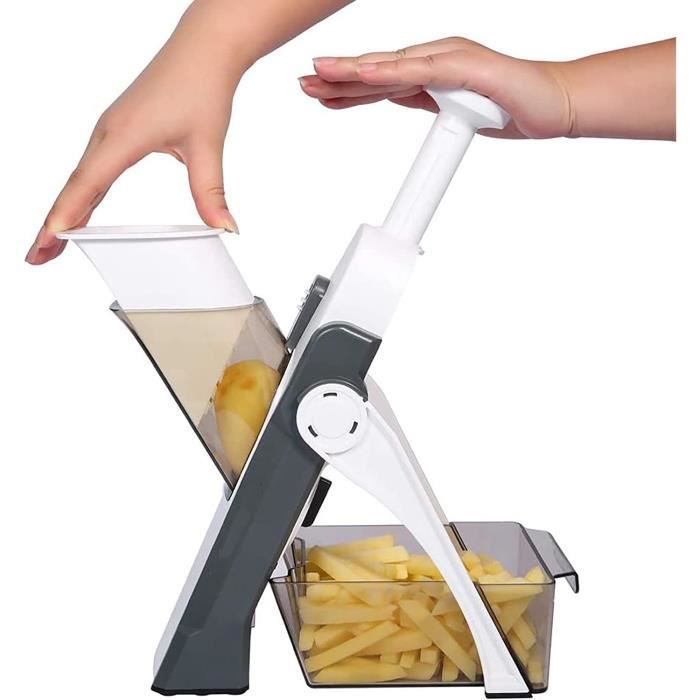 Coupe-légumes En Acier Inoxydable Pour Cubes Et Tranches Rondes - Parfait Pour Salades, œufs, Pommes De Terre, Fruits