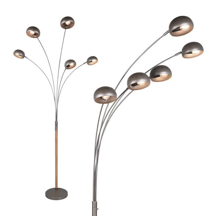 LÚZETE - LAMPADAIRE 5 LUMIÈRES NICKEL ANTIQUE E14 JULIANA Nickel Antique