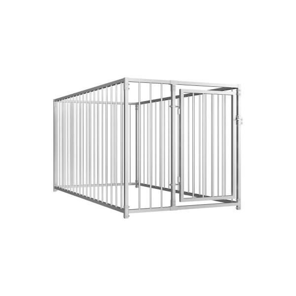 Chenil dextérieur pour chiens 100 x 200 x 100 cm