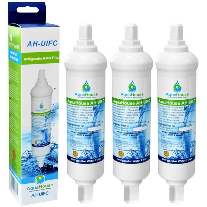 Filtre à Eau AquaHouse AH-UIFC Compatible LG, Hotpoint, Bosch - Remplacement Cartouche Externe