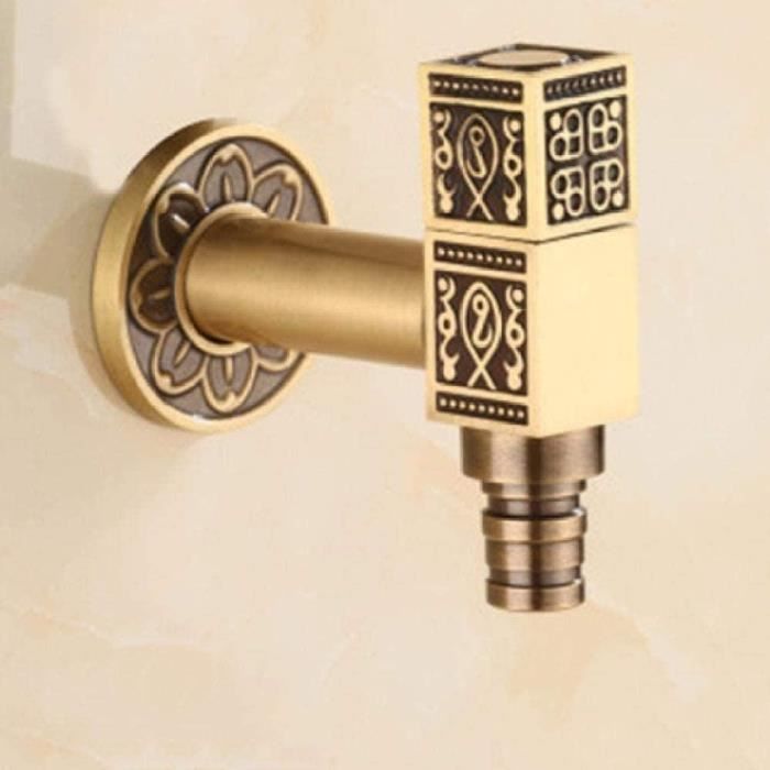 Robinets de cuisine,Antique laiton pivotant bec cuisine robinet
