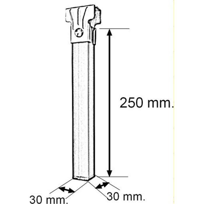 Imex Lot De Pieds Pour Sommier Sans Roulettes 250 X 30 X 30 Mm Cdiscount Maison
