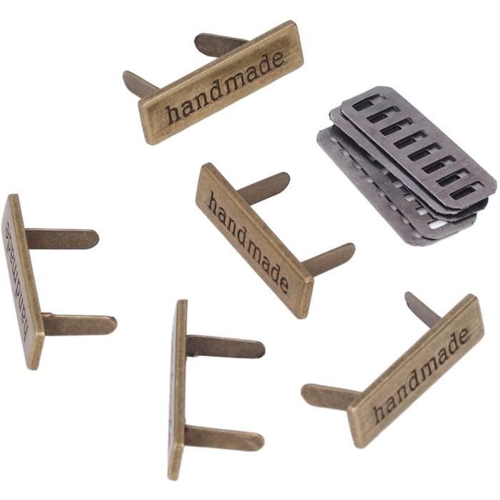 ETIQUETEUSE Etiquettes en Cuir, Etiquettes de vêtement imprimées à la ...