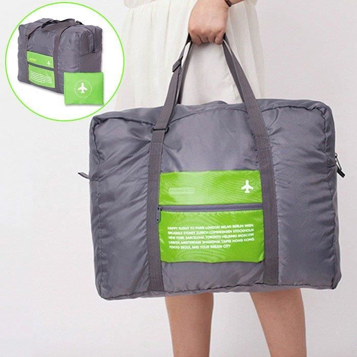 CampTeck 38.5L Sac de Voyage Pliant /& L/éger Sac Pliable pour Bagage Cabine Avion Shopping etc Noir Salle de Gym Camping Randonn/ée