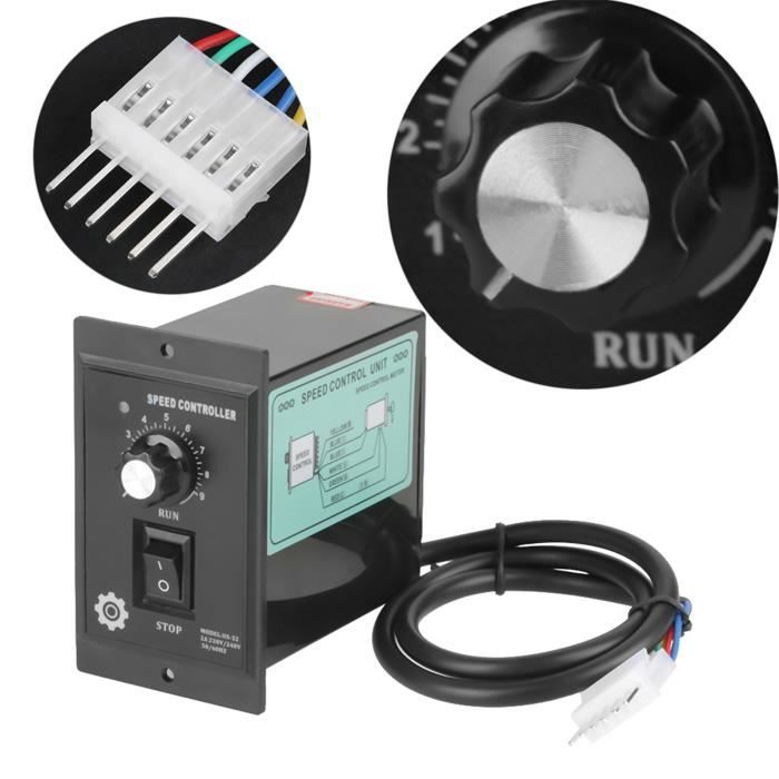 Régulateur De Vitesse Moteur AC 400W 220V - Réglable Avant/arrière, Plage 90-1700 Tr/min, Pour Machines Outils