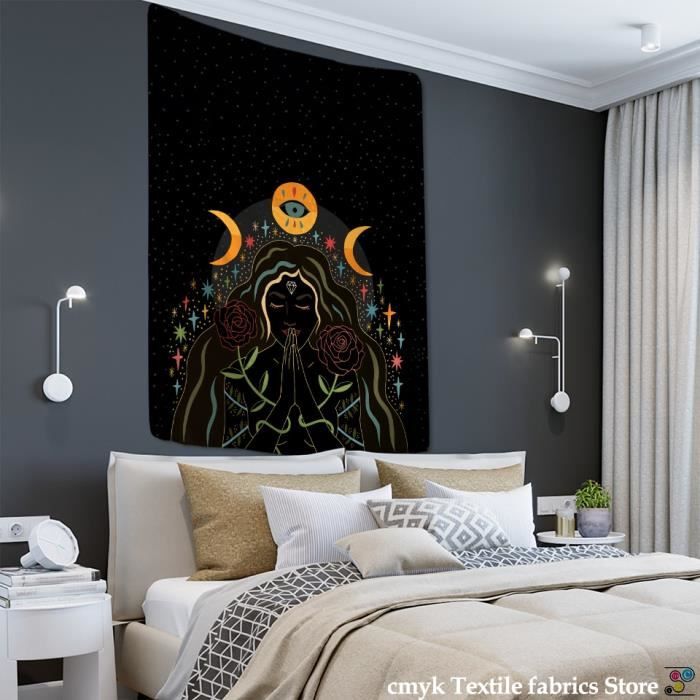RAJRANG Grande Tapisserie de Mandala - Tapisseries de pur Coton