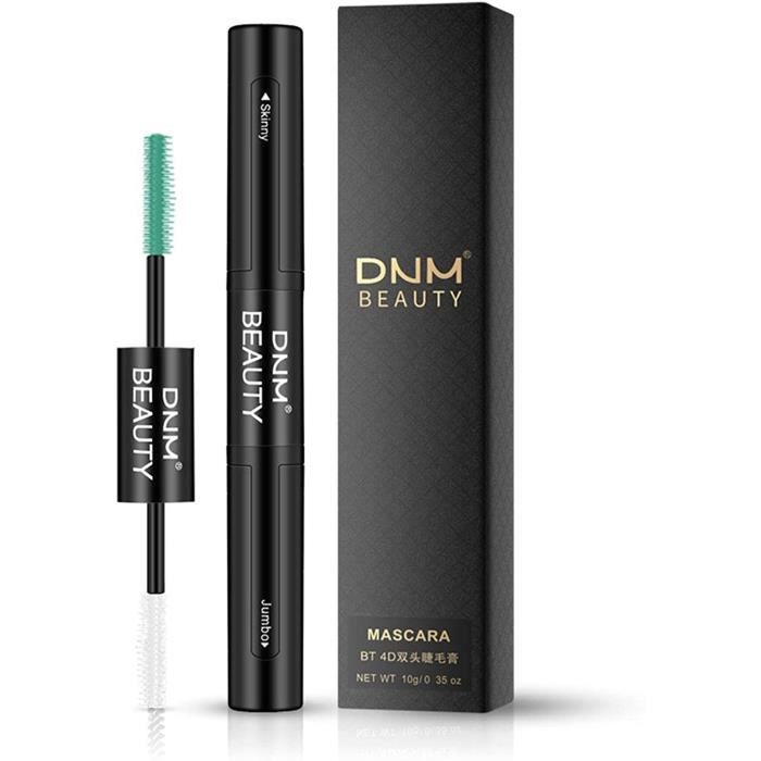 Mascara Noir 2 en 1, DoubleHeaded Extension Mascara Extender Mascara